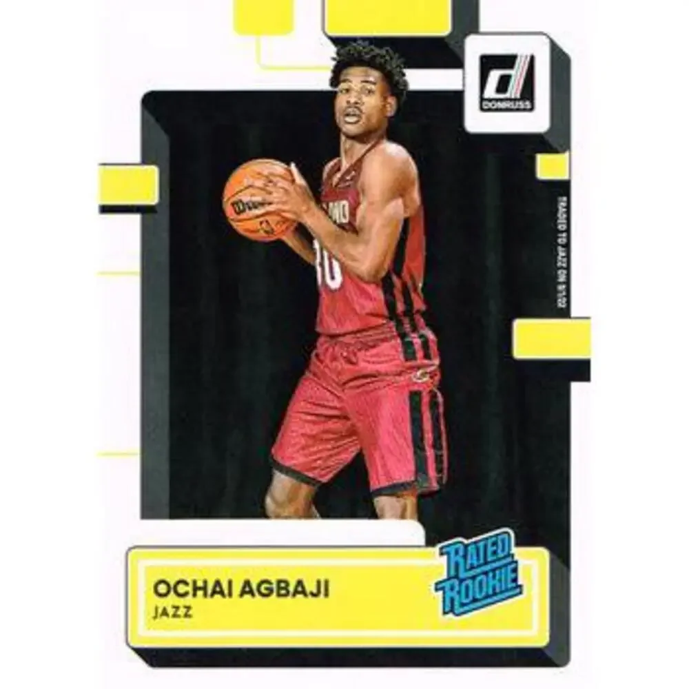 2022-23 Panini Donruss Ochai Agbaji Rookie 214 Utah Jazz